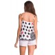 Sleep Shirt Pajamas Desigual Straps Polka Dots