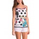 Sleep Shirt Pajamas Desigual Straps Polka Dots
