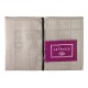 Table cloth Fazzini AUBERGINE WHITE A